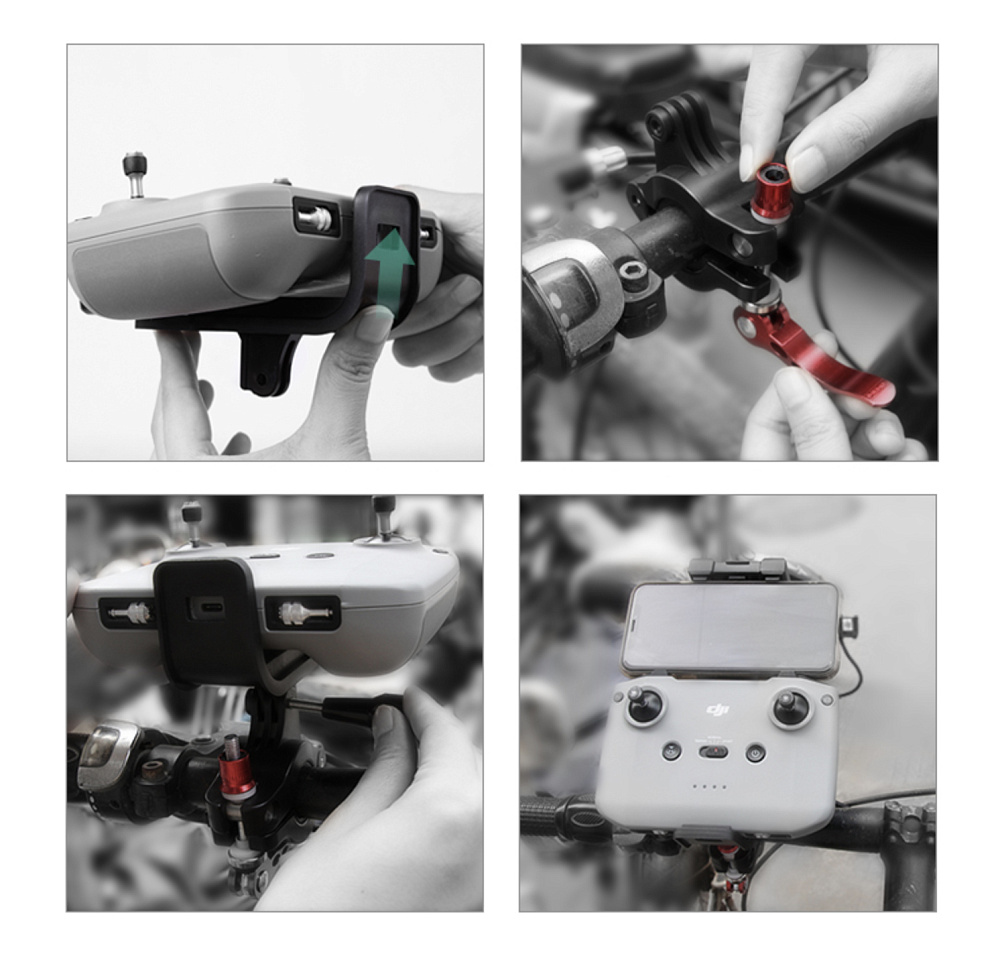 Крепление на руль велосипеда / мотоцикла для пульта DJI RC-N1 (SunnyLife)