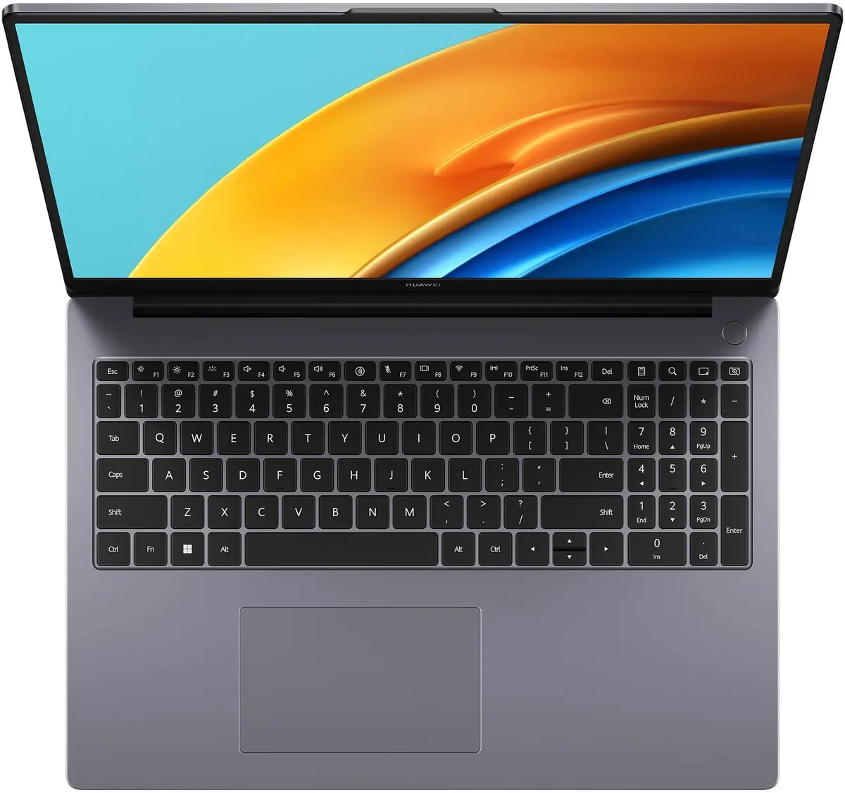 Ноутбук Huawei MateBook D 16 RLEFG-W7611, 16", IPS, Intel Core i7 13700H 2.4ГГц, 14-ядерный, 16ГБ LPDDR4x, 1ТБ SSD, Intel Iris Xe graphics, серебристый [53013rum]