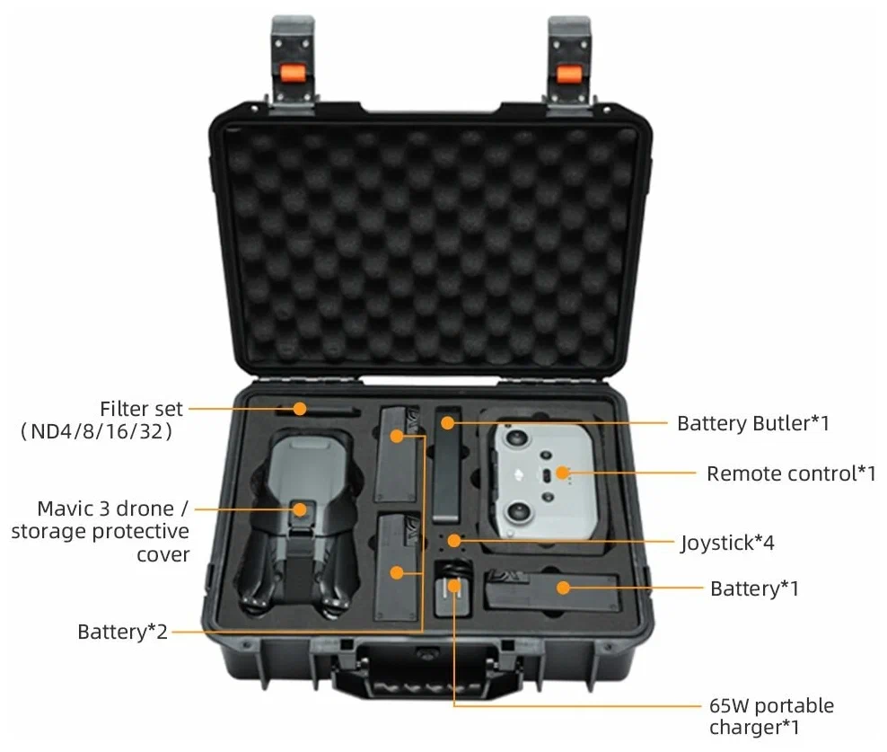 Ударопрочный влагостойкий кейс для квадрокоптера DJI Mavic 3