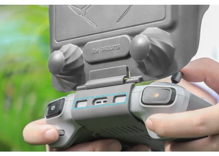 Защитный чехол пульта DJI RC Mini 3 Pro с козырьком от бликов